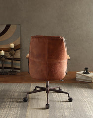 Vintage Office Chair, Top Grain Leather - Brown Cocoa