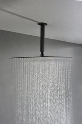 Matte Black Bathroom Luxury Combo Set Ceiling Mounted Rainfall