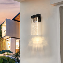 Outdoor Waterproof Transparent LED Crystal Wall Lamp (2 pack)