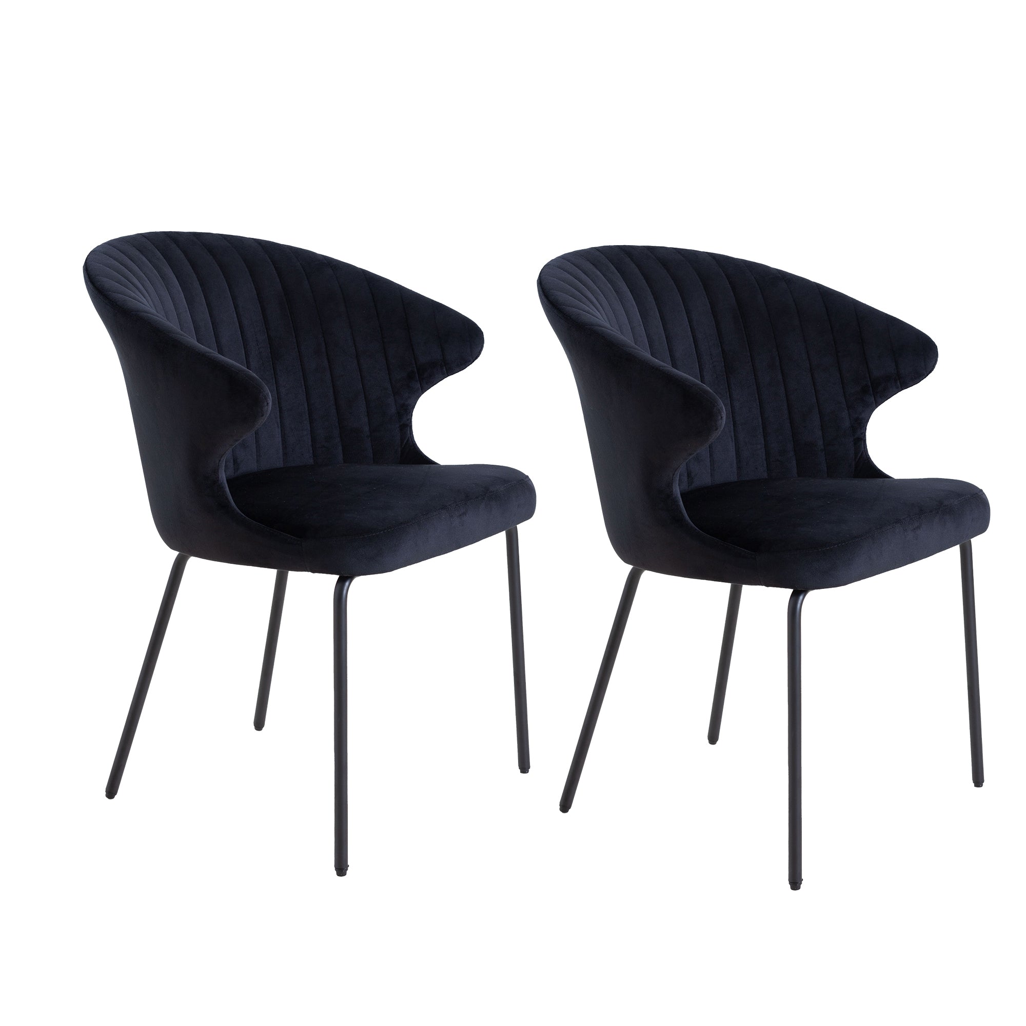 Elegant Black Side Chairs