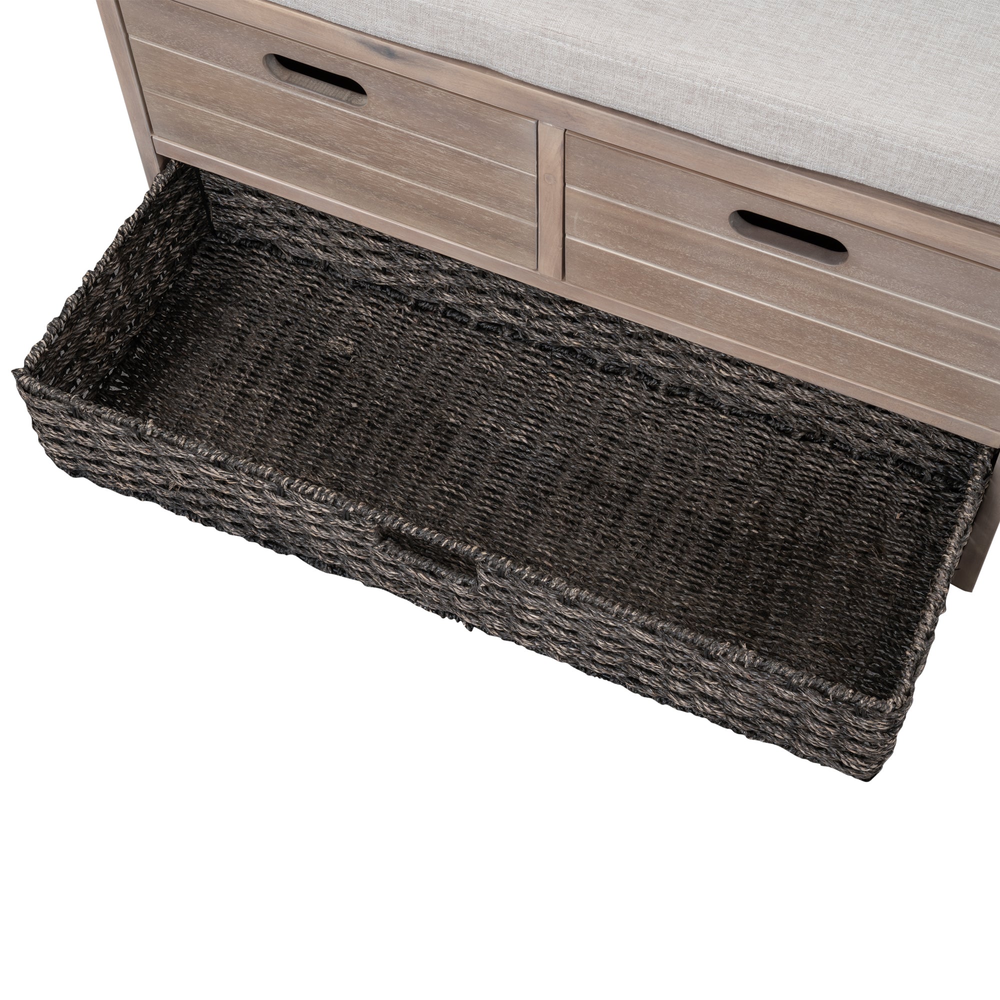 Storage Bench with Removable Basket