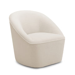 Cozy Boucle Swivel Chair
