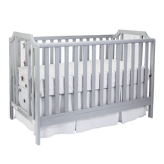 Light Gray 3-in-1 Convertible Island Crib