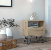 Light Oak Eagle Creek 1-Shelf 1-Drawer Nightstand