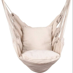 Hammocks Chair Swing Seat with 2 Seat Cushions and Carrying Bag - Natural