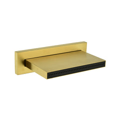Shower Waterfall Tub Faucet Wall Mount Tub Filler Spout For Bathroom sink High Flow Cascade Waterfall - Gold