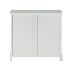 Drawer Accent Chest with Removable Woven Baskets - White