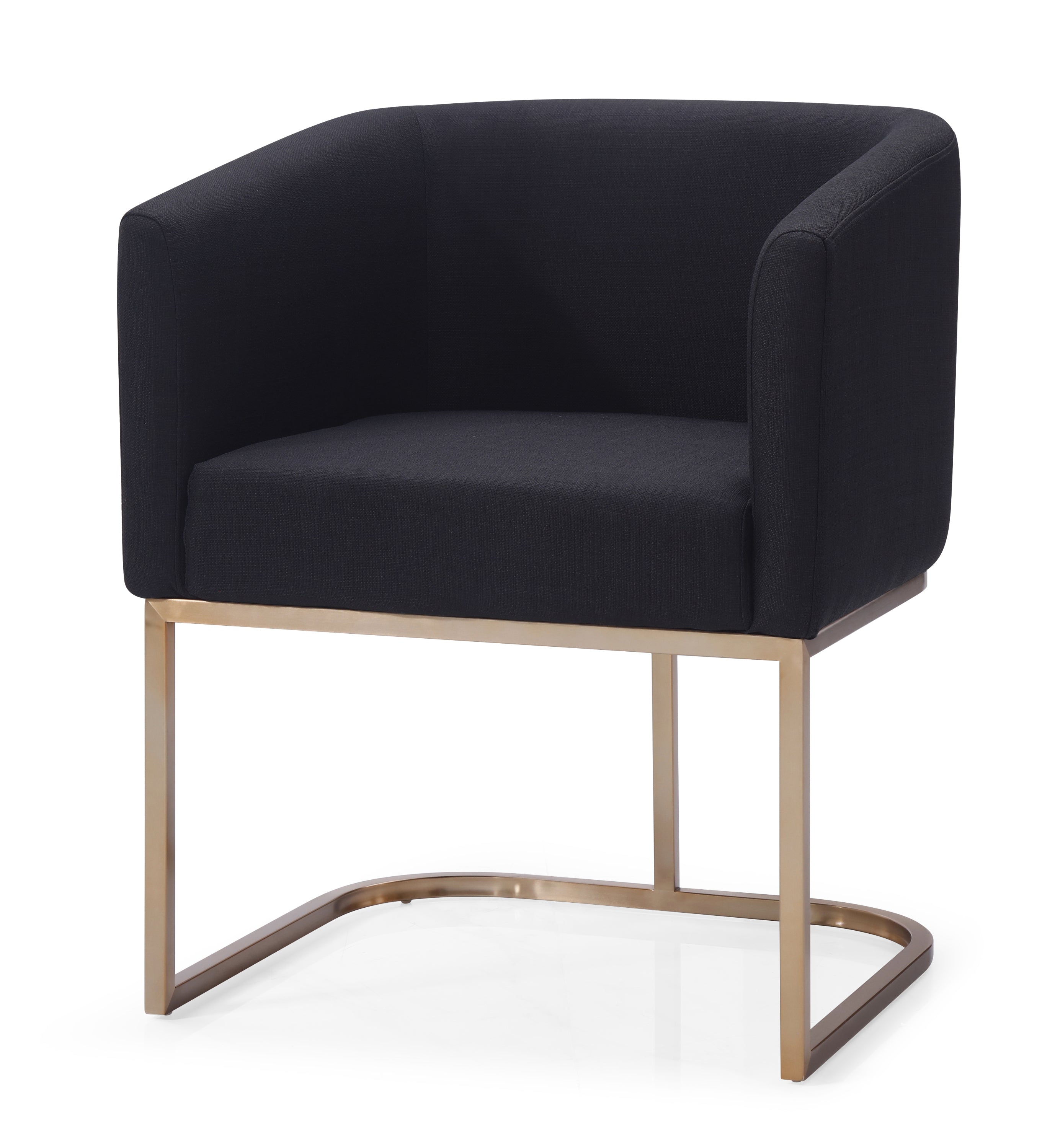Black Brass Dining Chair