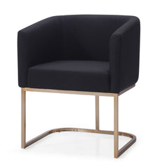 Black Brass Dining Chair