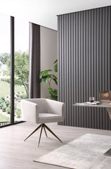 Contemporary Light Grey Fabric Dining Chair