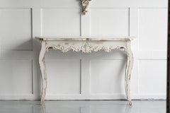 Slimline Whitewash Console Table 46"x16.5"x30"