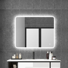 MAICOSY 36"x28"  Large Rectangular Vanity LED Bathroom Mirrors Wall Touch Anti-Fog