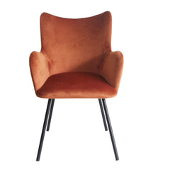 Modern Orange & Black Dining Chair