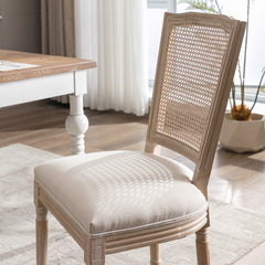 French Style Antique Linen (Set of 2) - Cream