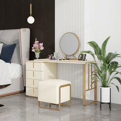 Modern Makeup Vanity Set - Beige