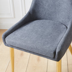 Dining Chairs Upholstered Armless Accent Chairs (Set of 2) - Grey