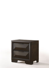 Wood Nightstand - Espresso