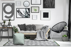 Seafoam Indoor/Outdoor Pouf