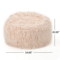 5 Ft Long Faux Fur Beanbag
