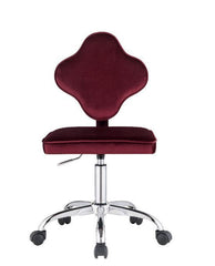 Clover Office Chair, Red Velvet