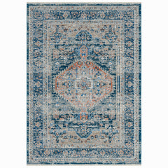 Wasilla Blue/Pink/Rust Area Rug 4x6