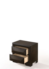 Wood Nightstand - Espresso