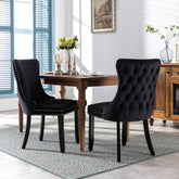 Black Velvet Dining Chairs