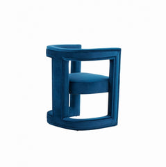 Kendra Modern Blue Fabric Accent Chair