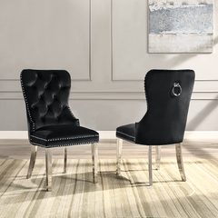 Black Velvet Chairs