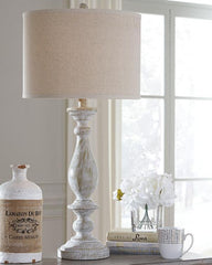 Whitewash Table Lamp