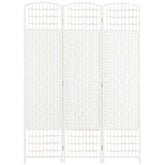 3 Panel Room Divider, Folding Privacy Screen, 5.6' Room Separator - White