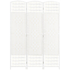 3 Panel Room Divider, Folding Privacy Screen, 5.6' Room Separator - White