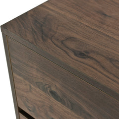 Mid-Century Modern 9 Drawers Dresser - Dark Brown