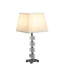 Wendi Glam Crystal Cube Ice Table Lamp - White