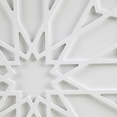 Boho Notion White Medallion Wood Wall Decor