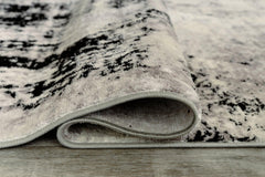 Zekeman Black+Cream+Gray Contemporary 5'3" x 7'7"