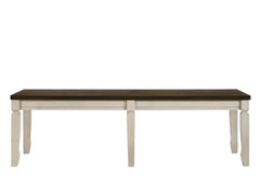 Oak and Cream Bench