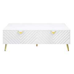 Gaines Coffee Table - White High Gloss Finish