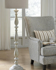 Whitewash Floor Lamp