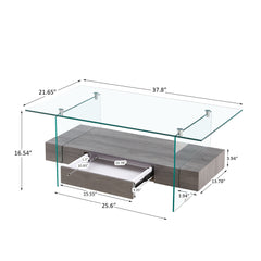 37.8" coffee table