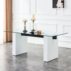 Modern Rectangular Glass Table