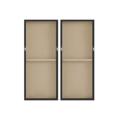 Two Black Dominos 2-piece Canvas Wall Art Set