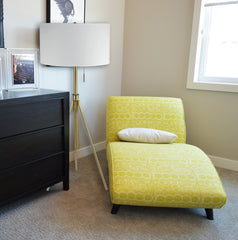 72"H Adjustable Tripod Floor w/ KD Shade - Brushed Gold