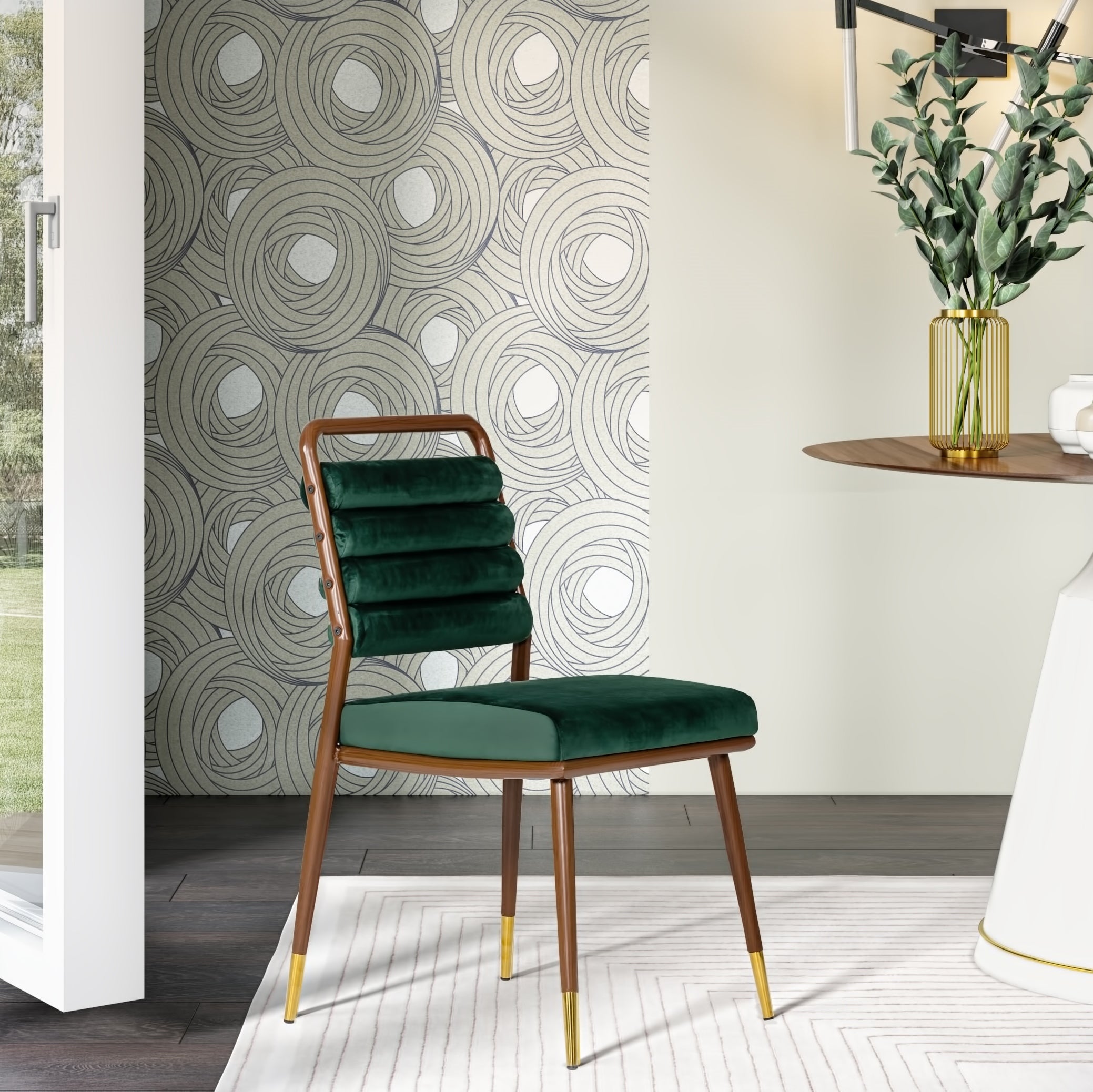 Dark Green Dining Chair