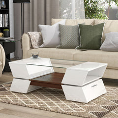 Modern 2-Tier Center Table