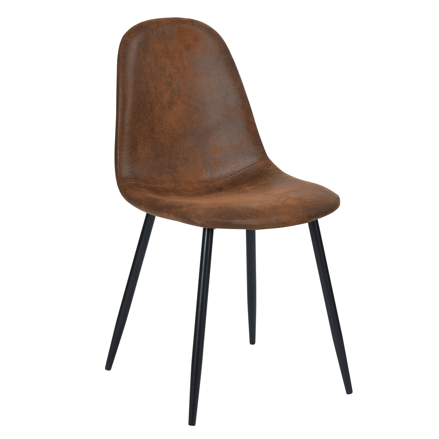 Scandinavian velvet chairs - Suede Brown (Set of 4)