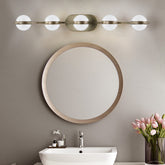 Vanity Lights With 5 LED Bulbs For Bathroom Lighting - Brushed Gold