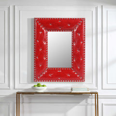 RED Rectangle Decorative Wall Mirror