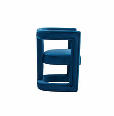 Kendra Modern Blue Fabric Accent Chair