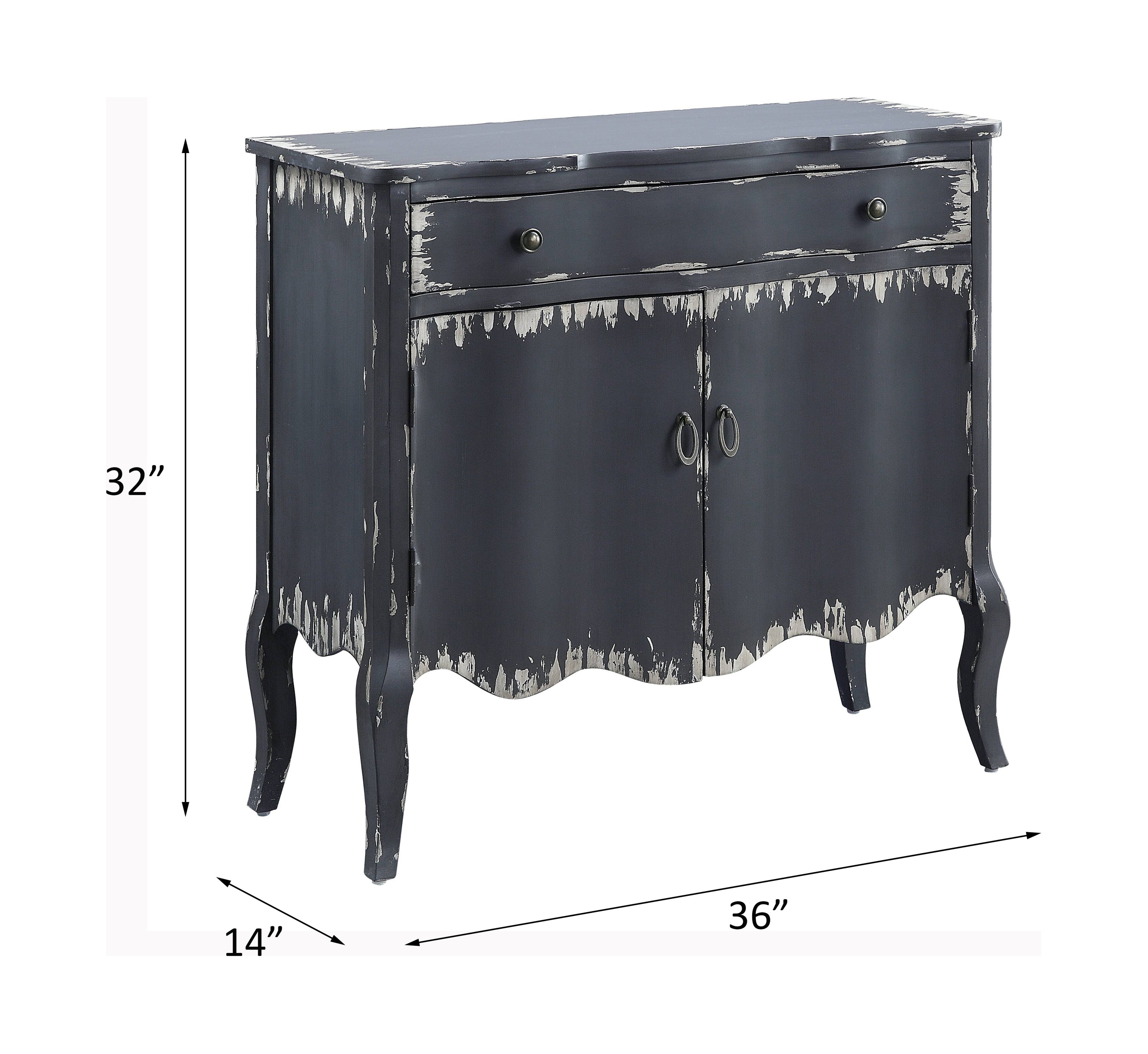 Console Table - Antique Gray Finish